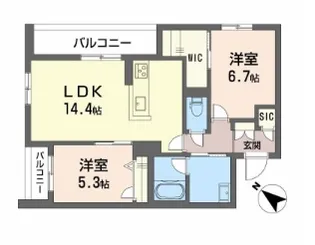 メゾン パルク【304号室】の間取り