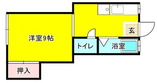 コーポ竹【1階】の間取り