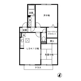 ハイカムールリヴェールⅡ【1階】の間取り