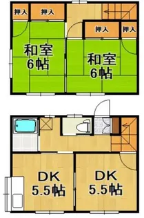 福岡県福岡市南区老司4丁目【タウンハウス】の間取り