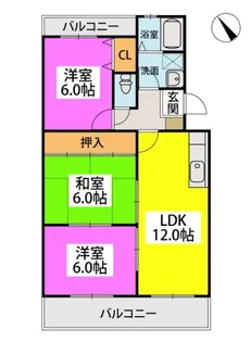福岡県福岡市博多区井相田3丁目【マンション】の間取り