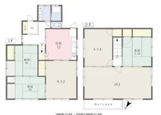 福岡県福岡市南区柏原3丁目【一戸建】の間取り