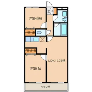 リリーガーデン【3階】の間取り