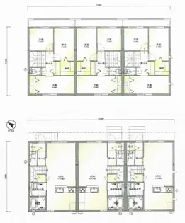 福岡県福岡市南区弥永3丁目【テラスハウス】の間取り