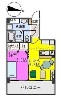 グリーン フォレスト【602号室】の間取り