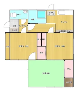 福岡県福岡市南区若久2丁目【一戸建】の間取り