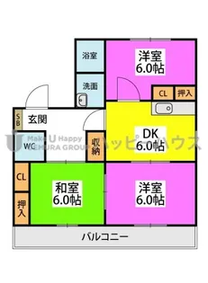 フラワーポテト正弥1【120号室】の間取り