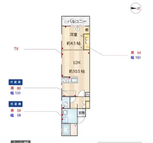 サフィオ弐番館【202号室】の間取り