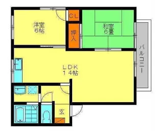 福岡県春日市須玖北7丁目【アパート】の間取り