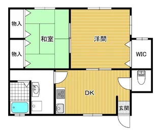 春日コーポ【103号室】の間取り