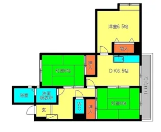 サンバード春日【307号室】の間取り