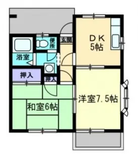 It′s那珂川Ⅲ【102号室】の間取り