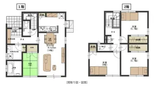 福岡県春日市ちくし台5丁目【タウンハウス】の間取り