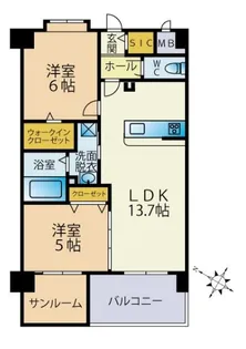 Eteruno(エテルノ)【2階】の間取り