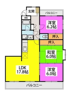 コーポサンフラワー【3階】の間取り