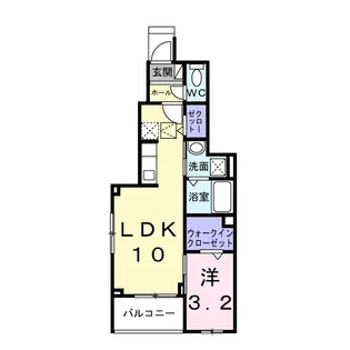 グランスイート横手南【1階】の間取り