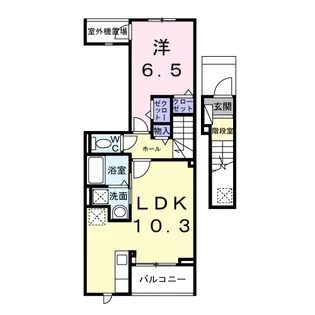 グランスイート横手南【2階】の間取り