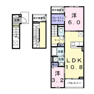グランスイート横手南【3階】の間取り