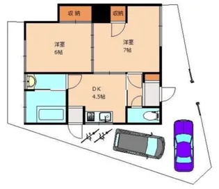 福岡県福岡市南区柳河内2丁目【一戸建】の間取り