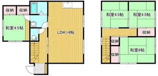 福岡県福岡市南区長住7丁目【一戸建】の間取り