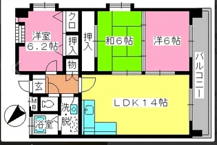 サン・トルース博多【401号室】の間取り