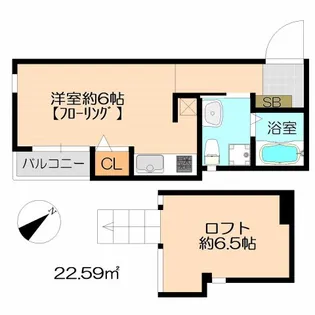 レガシィ井尻【1階】の間取り