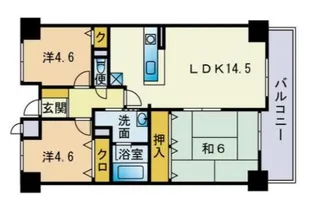 コロナール春日Ⅱ【5階】の間取り