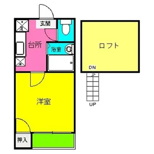 グレイス竹下【1階】の間取り
