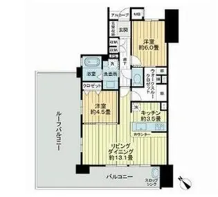 サーパス博多サウスガーデン【10階】の間取り