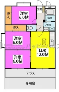 サンライズ那珂川【1階】の間取り