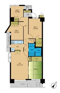 パーク・ノヴァ春日中央【5階】の間取り