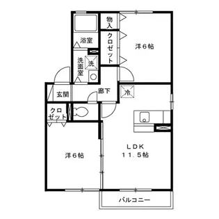 フルハウス清水【2階】の間取り