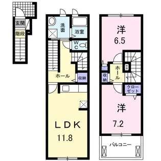 フェリーチェ Ⅱ【2階】の間取り