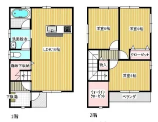 福岡県那珂川市今光4丁目【一戸建】の間取り