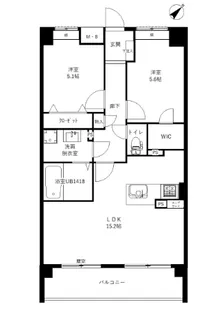 ソルカーサ【2階】の間取り