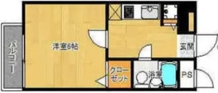 エルビスコート井尻【307号室】の間取り