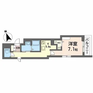 シャーメゾン高宮ペルーレ【2階】の間取り