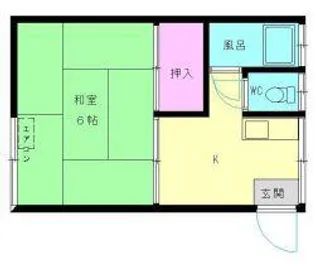 コスモス荘【2階】の間取り