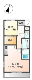 Le Lien 和(ル リアン ナゴミ)【2階】の間取り