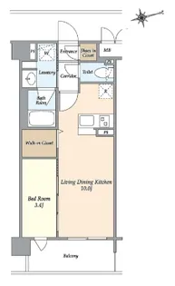 アトリオフラッツ井尻【5階】の間取り