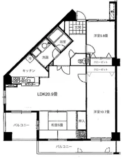 シティパル春日セントレ【510号室】の間取り