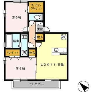 フラット・オブラダ【2階】の間取り