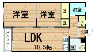 藤ハイツ 【302号室】の間取り