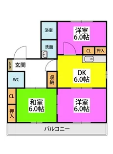 フラワーポテト正弥2【217号室】の間取り
