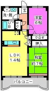 アゼリアⅡ【2階】の間取り