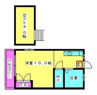 シティベール井尻C棟【211号室】の間取り