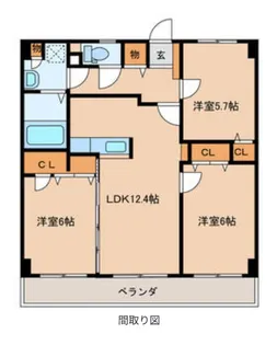 ブリューテ21【1階】の間取り