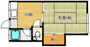 メゾンタキ井尻A【202号室】の間取り