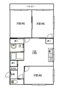ファミユ那珂川【1階】の間取り