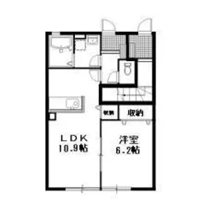 メゾンド桜【102号室】の間取り